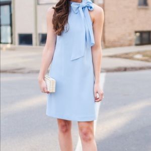 NWT Vince Camuto Crepe Halter Tie Neck Sleeveless Shift Mini Dress